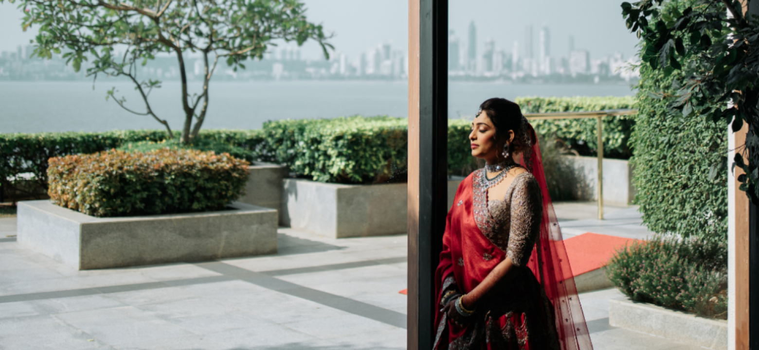 Bride and groom candid moment captured by Beats In The Moment cinematic wedding photography in Mumbai