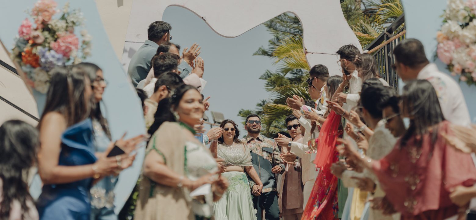 Couple sharing emotional moment during cinematic wedding photography shoot in UK wedding ceremony captured by professional photographer